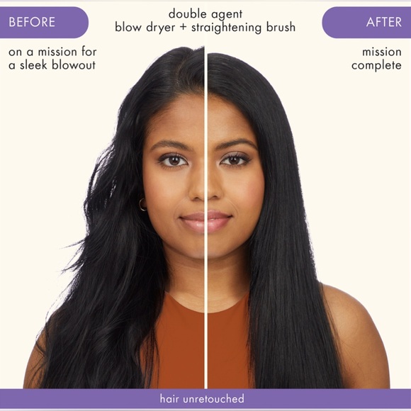 Double Agent 2-in-1 Blow Dryer & Straightening Brush - Picture 3 of 6